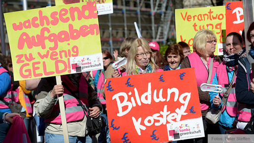 Sozial- und Erziehungsdienst: Protest in Hannover
