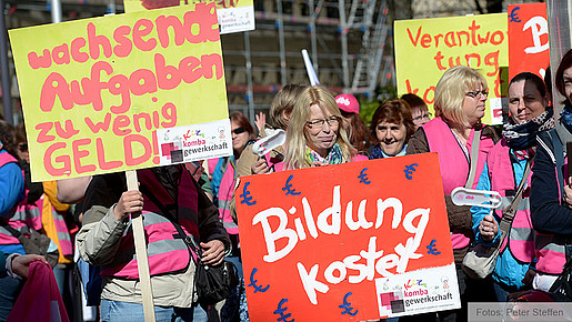 Sozial- und Erziehungsdienst: Protest in Hannover