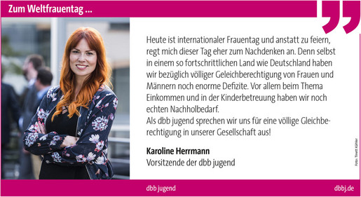 Karoline Herrmann zum Weltfrauentag