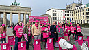 Protestaktion der dbb jugend im Rahmen der Einkommensrunde Öffentlicher Dienst Bund und Kommunen 2023 vorm Brandenburger Tor in Berlin