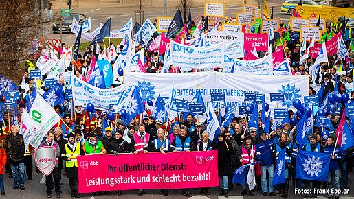 Demonstration in Stuttgart