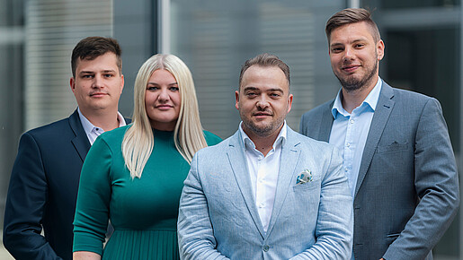 BJL Das Foto zeigt die Bundesjugendleitung der dbb jugend: Oliver Löwe, Daria Abramov, Matthäus Fandrejewski und Felix Reising.