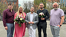 Das Foto zeigt die Bundesjugendleitung der dbb jugend: Oliver Löwe, Daria Abramov, Matthäus Fandrejewski, Felix Reising und Toni Nickel (von links).