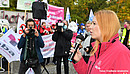 dbb jugend Chefin spricht ins Mikro