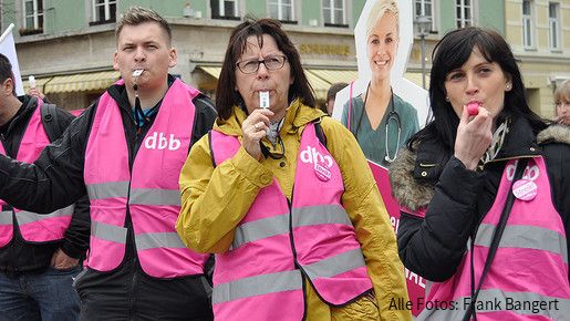Demonstranten in Weimar Demonstranten in Weimar