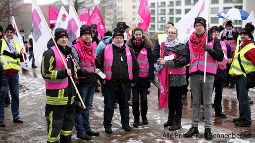 Mahnwache vor der Staatskanzlei in Düsseldorf