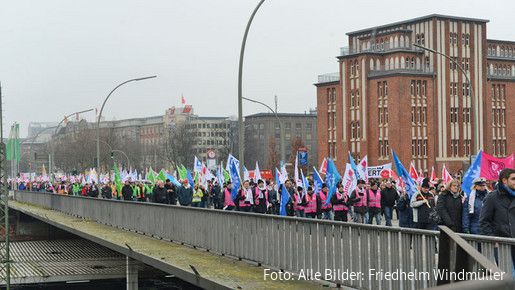 Warnstreik in Hamburg Warnstreik in Hamburg