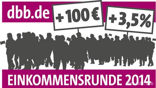 Einkommensrunde 2014 - Forderung