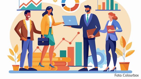 dbb jugend fordert mehr Fokus auf Fachkräftemangel Grafik zum Thema Fachkräftemangel: Zu sehen sind Figuren, die verschiedene Fachkräfte symbolisieren.