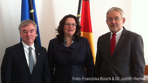 Treffen mit Ministerin Nahles Treffen mit Ministerin Nahles