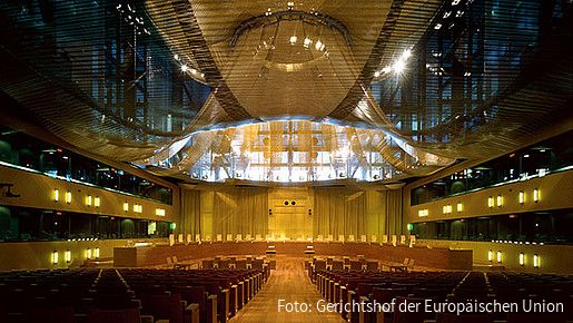 Großer Sitzungssaal des Europäischen Gerichtshofes