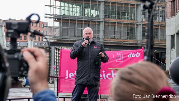 Protestaktion von dbb und GDL Protestaktion von dbb und GDL