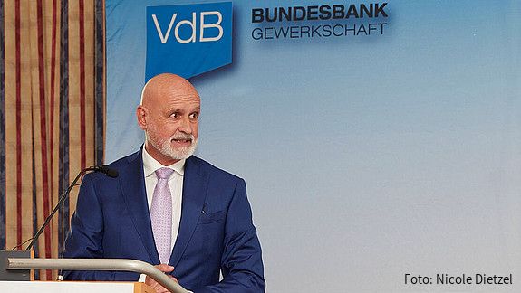 Volker Geyer beim Gewerkschaftstag der VdB Bundesbankgewerkschaft
