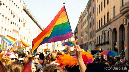 Foto zum Thema Coming-out am Arbeitsplatz: Zu sehen ist eine Pride-Parade.
