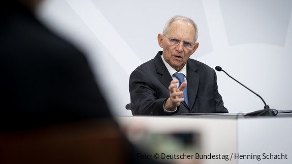 Bundestagspräsident Wolfgang Schäuble Bundestagspräsident Wolfgang Schäuble