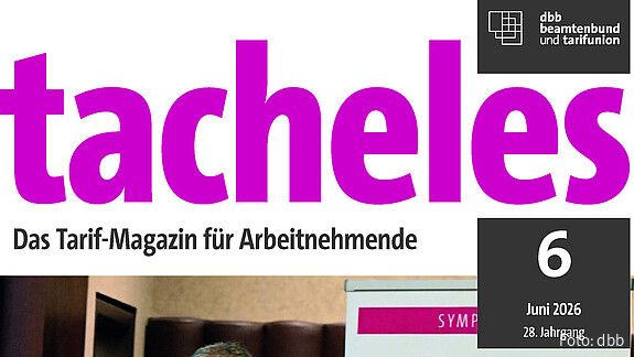 Zu sehen ist das aktuelle tacheles-Cover.