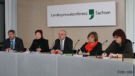 Pressekonferenz in Sachsen
