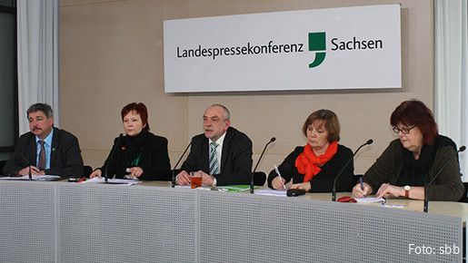 Pressekonferenz in Sachsen