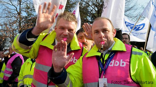 Warnstreik am Frankfurter Flughafen