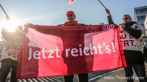 Warnstreik am Stuttgarter Flughafen Warnstreik am Stuttgarter Flughafen