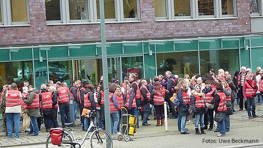 Warnstreik am 18. März 2014 in Bochum