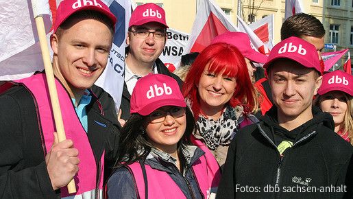 Warnstreik in Magdeburg